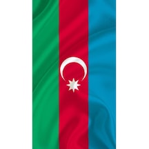 Zc Bayrak Azerbaycan Bayrağı 100x150 Cm Raşel Kumaş Dijital Baskı Diğer