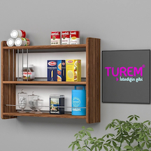 Terek Mutfak Rafı Suntalam Antrasit