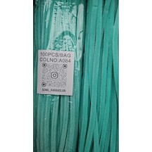 Renk Kod A084 Şönil 100 Lü Mint Yeşil 30 Cm - Yoğun Tüylü Hobi Çubuğu Tel El İşi 100 Lü Paket