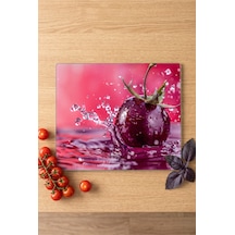 Cam Kesme Tahtası Temperli Uv Baskılı Kaymaz Ayaklı - 25x35 Cm En Çok Tercih Edilen Boyut İle Cam Kesme Ve Servis Tahtası Çok Renkli - 928940443 Çok Renkli