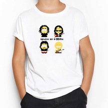 System of a Down Cartoon Beyaz Çocuk Tişört