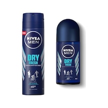 Nivea Men Dry Fresh Erkek Sprey Deodorant 150 ML + Dry Fresh Erkek Roll-On 50 ML