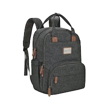 Moon Kary Me Dark Grey Şık Bebek Bakım Çantası Sırt Tipi 42x30x16 Cm Antrasit Gri Antrasit - Gri