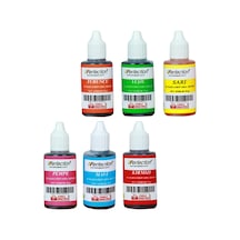 Perfection Chef 6'lı Sıvı Su Bazlı Likit Gıda Boyası Pembe Turuncu Sarı Kırmızı Mavi Yeşil 6 X 30 Gr .