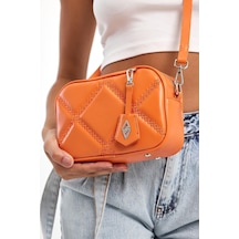 Cube Turuncu Kadın Omuz Çantası A.gümüş - A.gümüş Gümüş