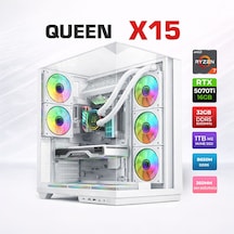 Xaser Queen X15 R7-9800X3D 32 GB 1 TB SSD 16 GB RTX5070Ti Free Dos Masaüstü Oyuncu Bilgisayarı