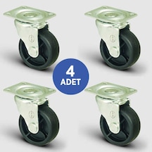 4 Adet El01Mkm38. Oynak Tablalı Mobilya Tekerleği. Sehpa