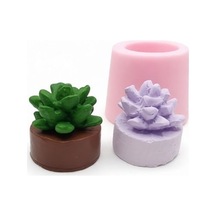 Mini Kaktüs Silikon Kalıp 4x4x3.5 Cm
