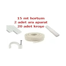 Klima Su Tahliye Drenaj Hortumu - 15mt + Ek Birleştir