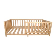 Markaawm Montessori Yatak Çocuk Yatak Doğal Çam Ağacından 90X190 Çok Renkli