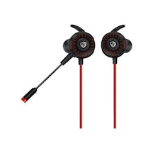 Hytech Oyuncu Kulak İçi Mikrofonlu Kırmızı Kulaklık