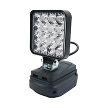 Led Işık Makita Pil İçin Taşınabilir Spot Akülü Açık Çalışma Siyah