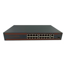Nova ND1PD1622LFGX 16 Port Poe+ 10/100 Mbps 2 Port 10/100/1000 Mb Switch