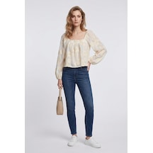 Jamjas Kadın Bluz 95029 Ekru