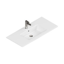 Isvea Sistema T-flat Slim İnce Formlu Lavabo 101 X 46,5 Cm Beyaz Beyaz