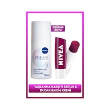 NIVEA Böğürtlen Renkli Dudak Kremi + Cellular Epigenetics Rejuvenating Cilt Serumu 15 ML