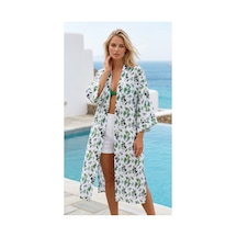 Lila Mare Muslin Kimono Renkli Renkli