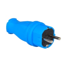 Tp Electric 3101-301-0900 Vidalı Bağlantı 16a Kauçuk Düz Fiş Mavi