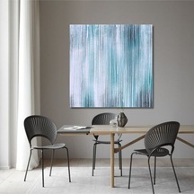 Soyut El Yapımı Yağlı Boya Tablo 95x95cm Hij4059