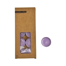 10 Gr Kokulu Tealight Mum Lila 10 Adet