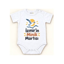 Babylimon İzmir'in Minik Martısı Beyaz Kısa Kollu Çıtçıtlı Bebek Zıbını Beyaz - İzmir'in Minik Martısı - 928161947 Beyaz - İzmir'in Minik Martısı
