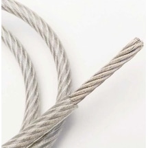 İzoleli Çelik Halat 8 Mm 5 Metre Belirtilmemiş