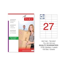 Tanex Tw-2027 Sevkiyat ve Lojistik Etiketi 70x32,125 mm