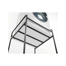 Çamaşır Makinesi Rafı Metal Siyah 66 Cm