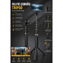 Mi 14t Pro Uyumlu Profesyonel Bluetooth Kumandalı Selfie Çubuğu Tripod