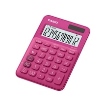 Casio Ms-20Uc-Rd 12 Hane Koyu Pembe Masaüstü Hesap Makinesi
