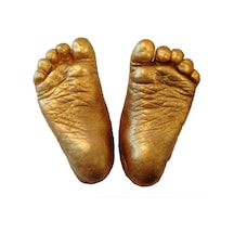 Küçük İzler 3 boyutlu bebek 2 adet ayak izi heykeli seti