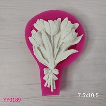 Yy0189 Lale Uzun Yapraklı Fiyonklu Silikon Kalıp