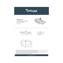 Şık Görünüm Ve Dayanıklı Malzeme İle 80x48 Cm Lavabo 508 Yeşil