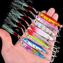 Tongxida Yavaş Batan Metal Dökum Jig Kaykik Seti 7g-40g Aorace Balıkçılık Yemi, 5 Adet/kutu, 20 Renk