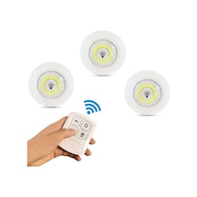 Kumandalı Led Lamba Seti 3 Adet Pilli Dolap Altı Aydınlatma Diğer