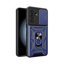 Samsung Galaxy Uyumlu A27 5g Pars Lens Yüzüklü Silikon - Lacivert Diğer