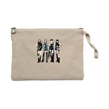 Blackpink Pink Venom Krem Clutch Astarlı Cüzdan / El Çantası Krem