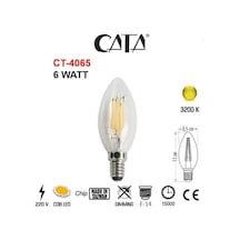 Cata Ct-4065 6 Wat Buji Led Flament Ampul Günışığı