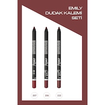 Emily Long Lasting Dudak Kalemi Seti 207-206-203 0