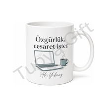 Freelancer Hediyesi Kişiye Özel Baskılı Kupa Bardak Freelance Hediye Beyaz / Çok Renkli