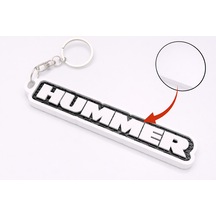 3d Baskı Hummer Yazılı Anahtarlık Siyah Beyaz Off-road Tasarım, Arazi Aracı Temalı Dekoratif Anahtarlık
