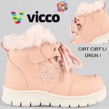 Vicco Punto Kürklü Ortopedik Çocuk Bot Pudra