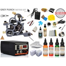 Xl-779 Dıgıtal Grey Punch Dövme Makinası Seti Profesyonel -