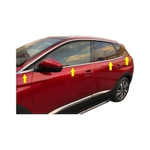 Peugeot 3008 Krom Cam Çıtası 8 Parça 2016 - 2020 A+++