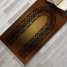 Evaşk Namazlık Dokuma Halı Kaymaz Muslumana Seccade 80 x 130 KAHVERENGİ EVAŞK405E80