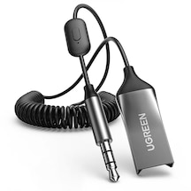 Cbtx Ugreen Araba Bluetooth 5.0 Aux Adaptörü Ses Alıcısı Usb 3.5mm Eller Serbest Kiti Desteği Tf Kart