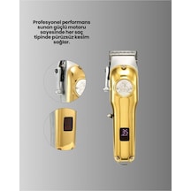 Type-c Şarjlı Lcd Ekranlı Profesyonel Saç Sakal Tıraş Makinesi -