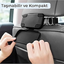 Bix Saiji T55 Araç İçi Tablet Telefon Tutucu 360 Döner Koltuk Arkası Uyumlu Sağlam Model