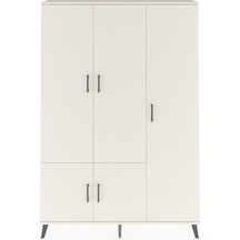 Arges Dolap 7 Raflı 5 Kapaklı Tek Askılı 132x30x195 Aytaşı-aytaşı/aytaşı Aytası/aytası