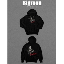 Scarface Yaralı Yüz Mafia Gun's Sweatshirt Unisex Kapüşonlu Hoodie 001